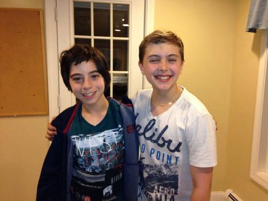 Michael (Alec Shiman) and Billy (Noah Parets) After the 1st Preview
