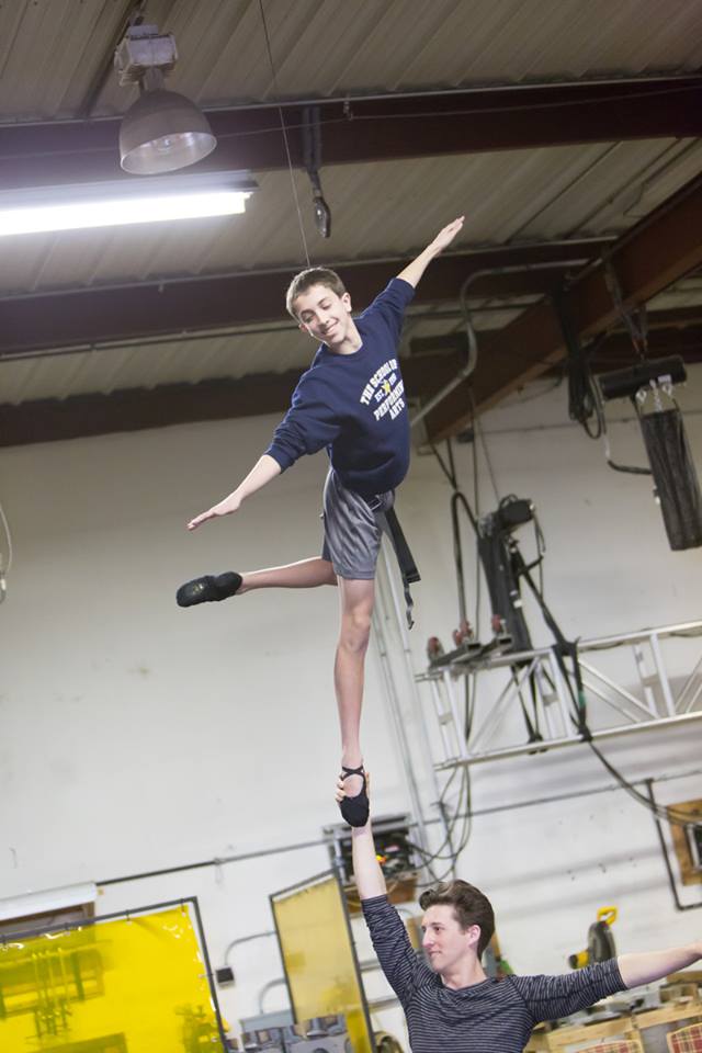 Kyle Halford Rehearses Flying for Dream Ballet Jeff Schear
