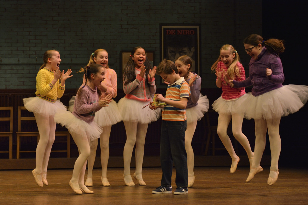 Ethan Ribeiro (Billy) and the Ballet Girls Photo by Robert Tinker