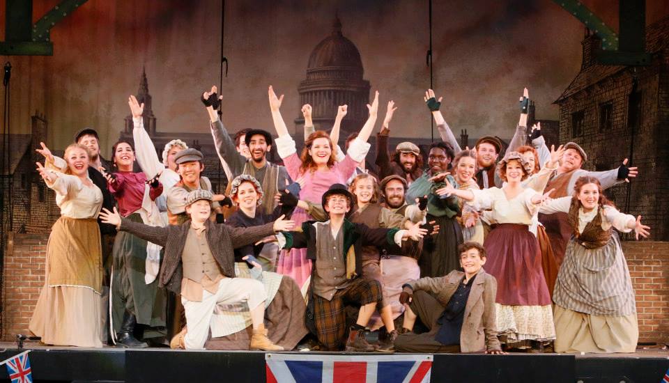 The Cast of TUTS Oliver! (Nolan is sitting in the front row) 