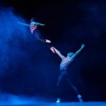 Billy (Noah Parets) and Older Billy (Stephen Hanna) Dance in Dream Ballet
