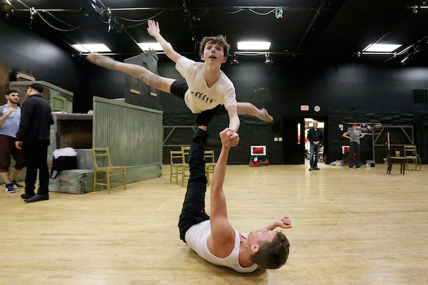 Sam Faulkner (Billy) and Maximilien Baud (Older Billy) Rehearse "Dream Ballet"